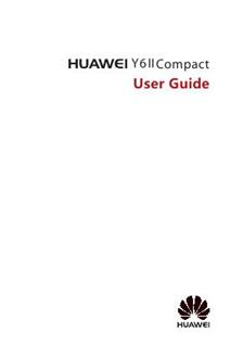 Huawei Y6 II Compact manual. Camera Instructions.